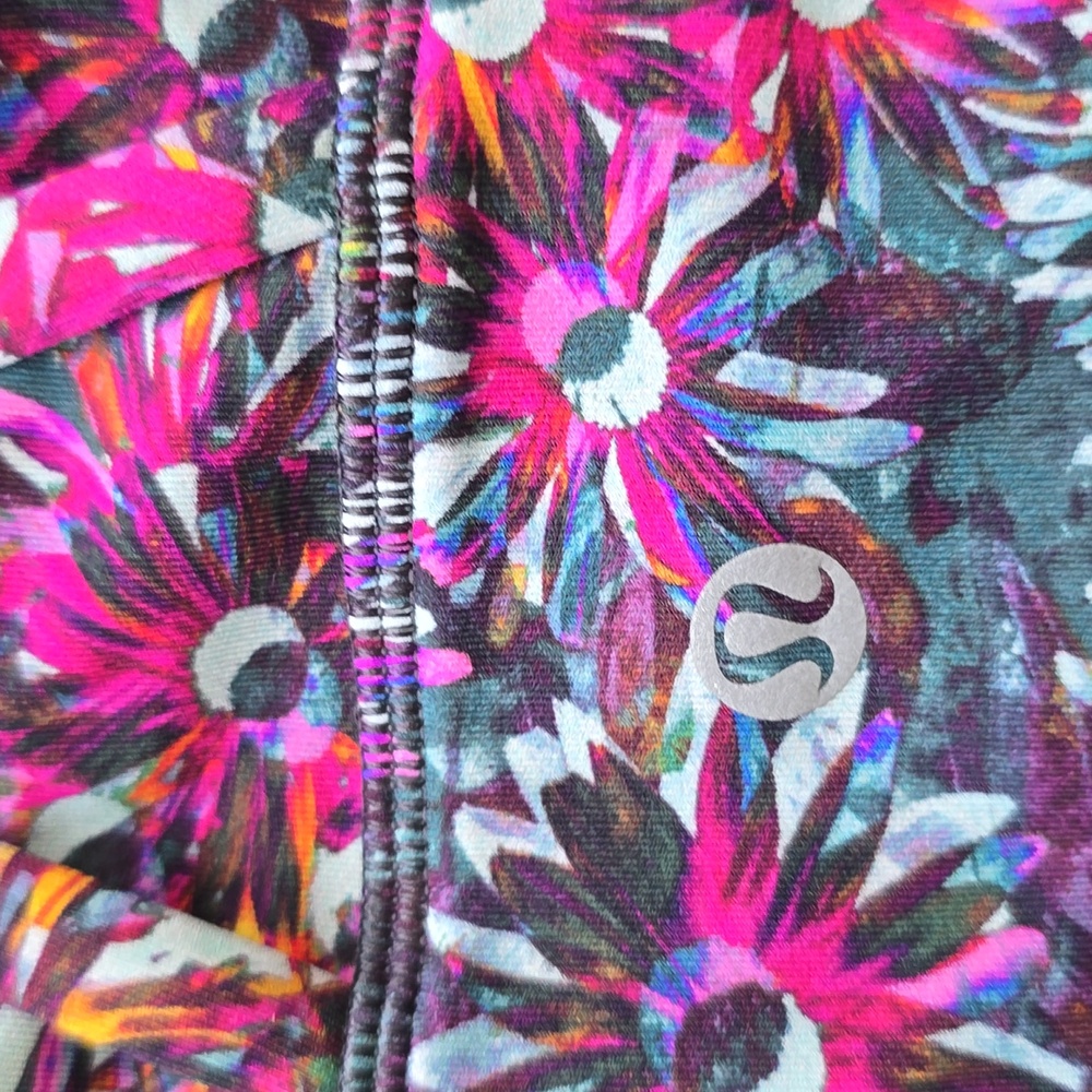 Lululemon Athletica Floral Sports Bra - Pink and Blue - Picture 4 of 6